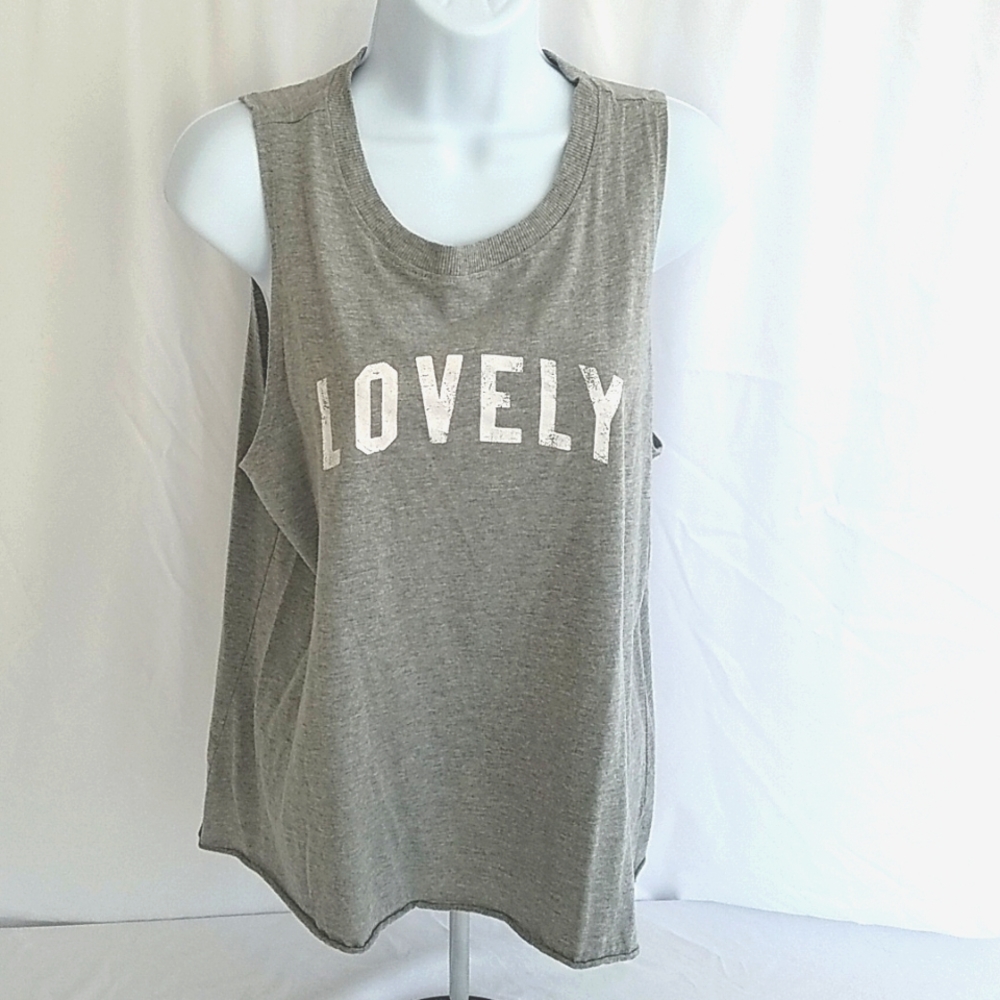 Modern Lux Women's Graphic "Lovely" Tank Top Size XL
